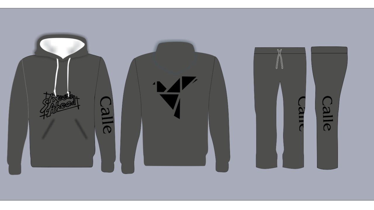 Dark grey Track suit (streets ahead logo